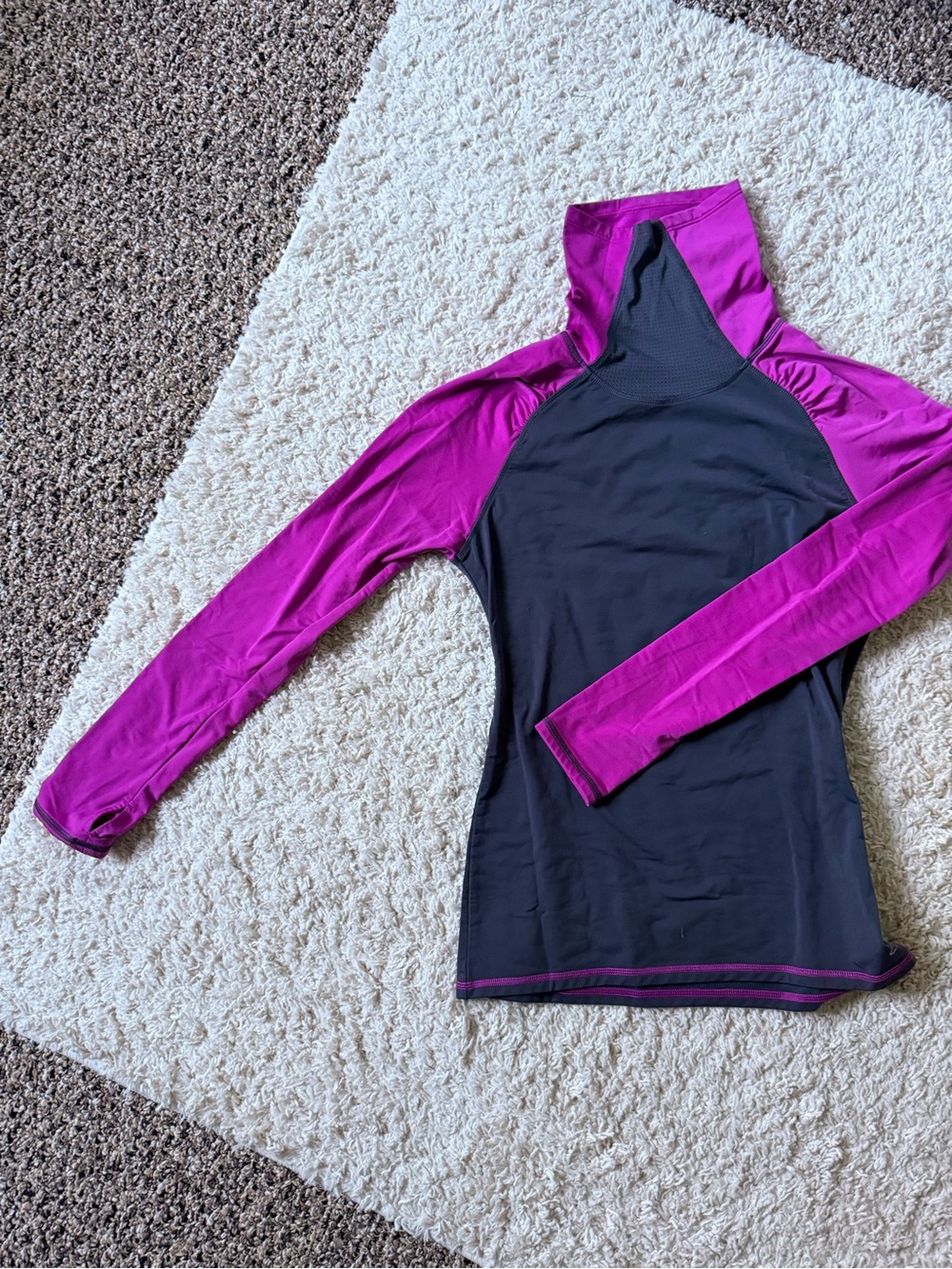 C9 by Champion Magenta and Black Long-Sleeve Athletic Top